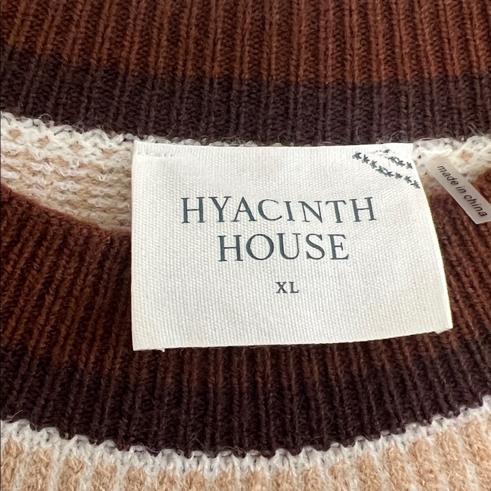 Tuckernuck Hyacinth House Fairisle Crew Neck Color Block Sweater. Size XL - Picture 6 of 15